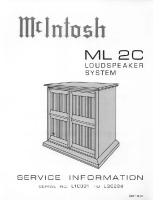 McIntosh ML-2C - Owners manual 